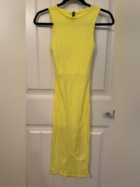 GoJane Neon Yellow Sleeveless Maxi Dress